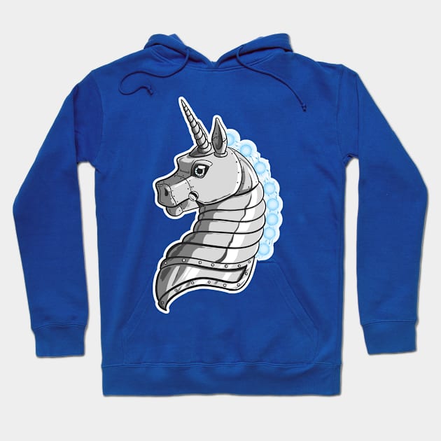 Robot Unicorn Hoodie by lizstaley